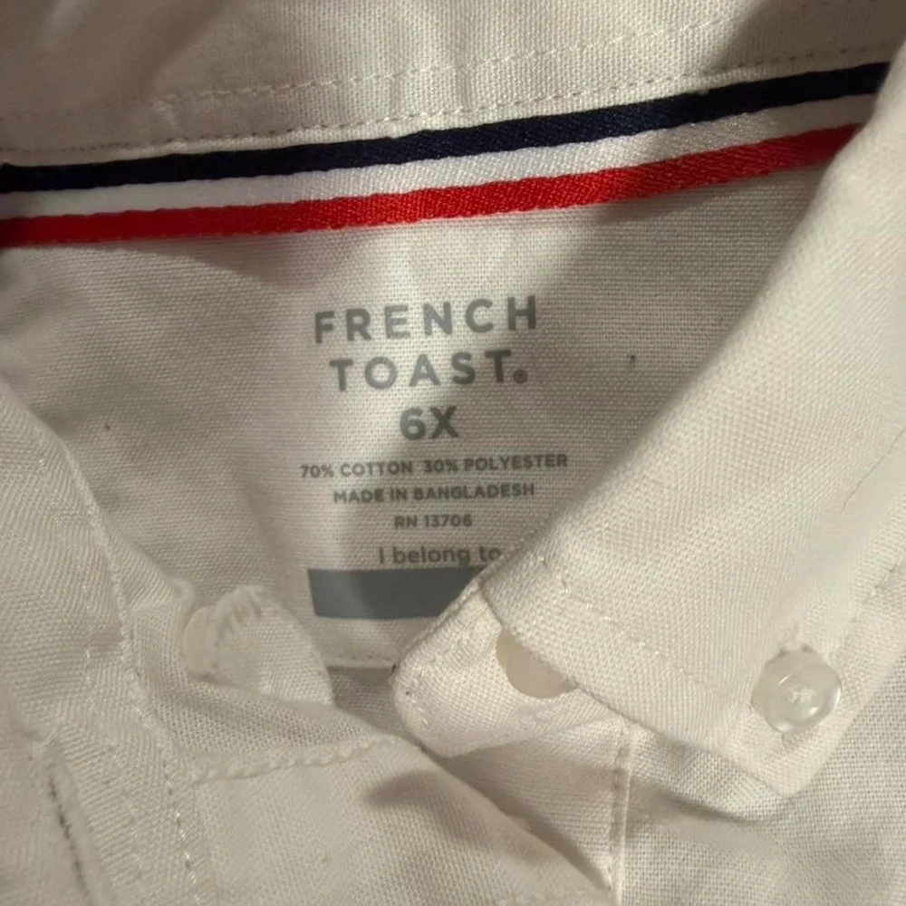 French Toast Classic White Button-Down Shirt